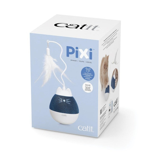 Catit Pixi Spinner electronic cat toy White & Blue - British product