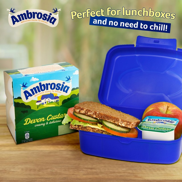 Ambrosia Devon Custard Dessert Pots 4 x 120g - British product