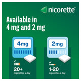 Nicorette icy white nicotine gum 2mg 105 pieces, imported from the UK