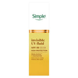 Simple Invisible UV Face Fluid Moisturiser SPF50 40ml (British brand)