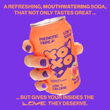 XOXO Sparkling Soda Tropical Flavour 4 x 330ml (British brand)