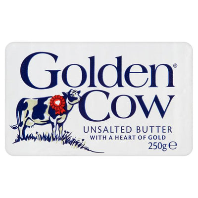 Sainsburys Golden Cow Unsalted Butter 250g- Buy online at McGrocer