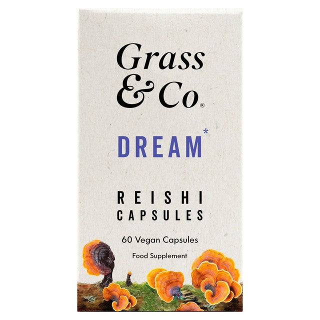 Grass & Co. Reishi mushroom capsules with magnesium and sage for sleep support, UK version
