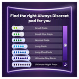 Always Discreet Ultimate Night Incontinence Pads 6 pack - British product