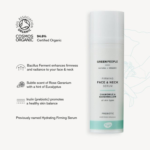 Green People Organic Hydrating & Firming Vegan Face Serum 50ml, UK version