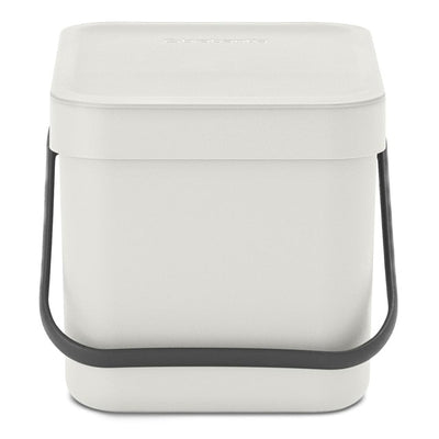 M&S Brabantia Sort & Go Waste Bin Light Grey 6L- Buy online at McGrocer