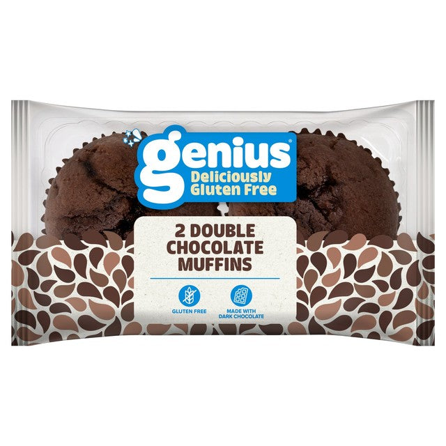 Genius gluten free chocolate muffins 160g, UK version