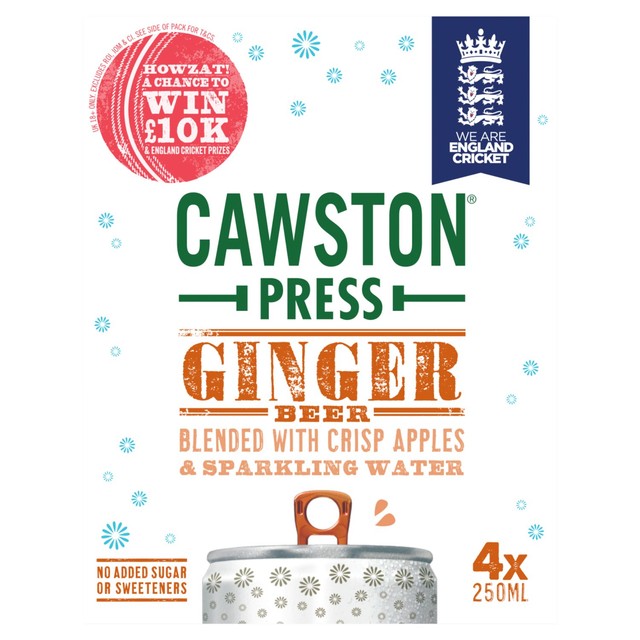 Cawston Press sparkling ginger beer 250ml, UK version