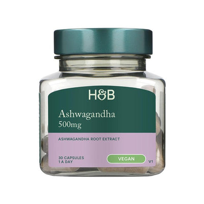 McGrocer Holland & Barrett Ashwagandha 500mg Stresslindringstilskudd 30 kapsler - Kjøp online hos McGrocer