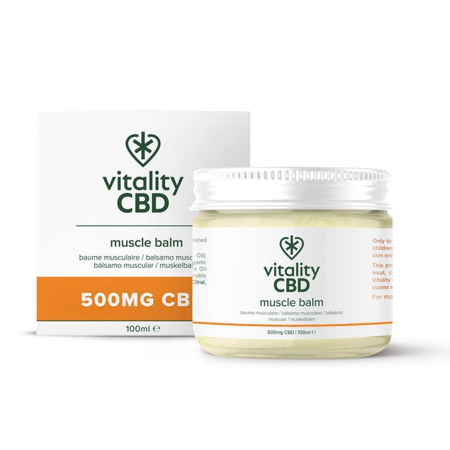Vitality CBD muscle balm 500mg CBD 100ml (British brand)