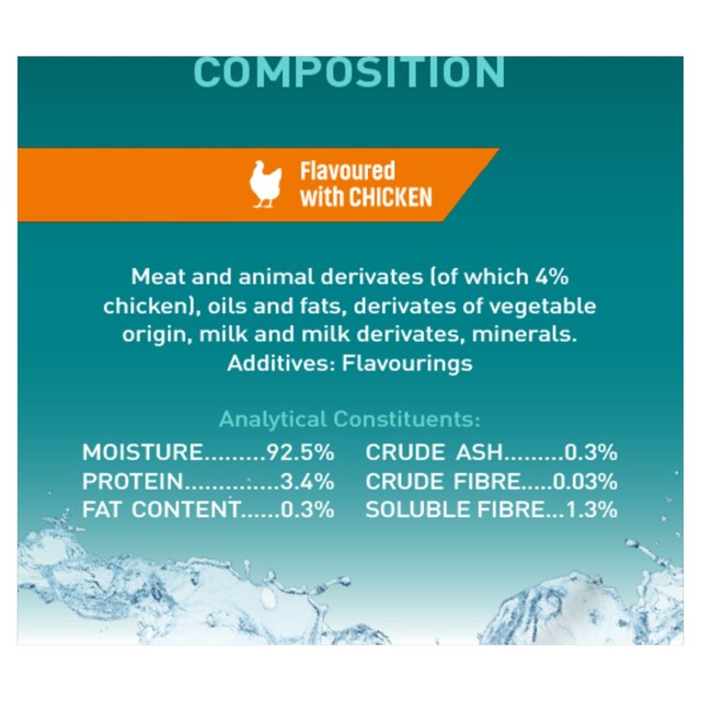 Purina One Hydralife chicken liquid cat supplement 6x50g, imported from the UK