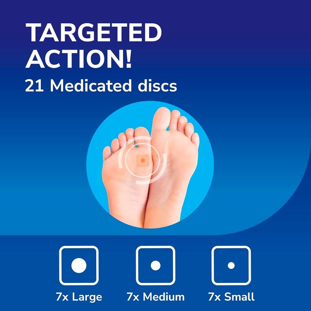 Scholl wart and verruca plaster medicated pads (British brand)