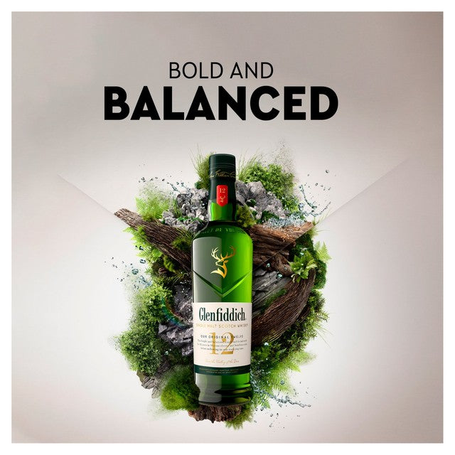 Glenfiddich single malt Scotch whisky 12 Year Old 70cl, UK version