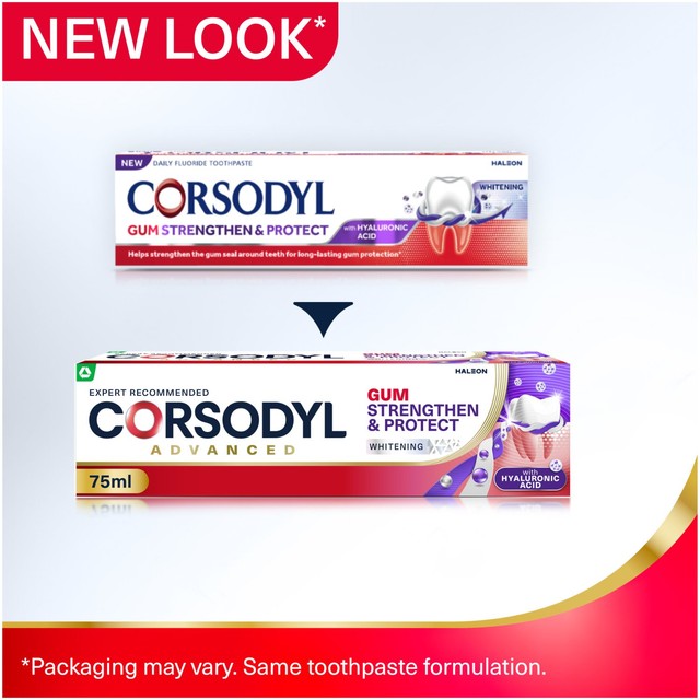 Corsodyl whitening toothpaste 75ml - British product