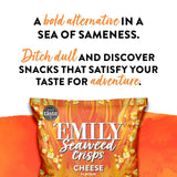 Emily seaweed crisps vegan cheese flavour 18g - British product