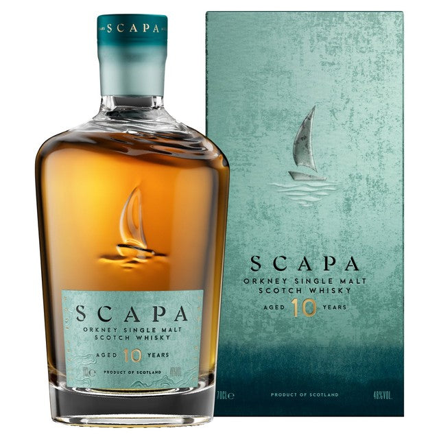 Scapa 10 Year Old single malt Scotch whisky 70cl - British product