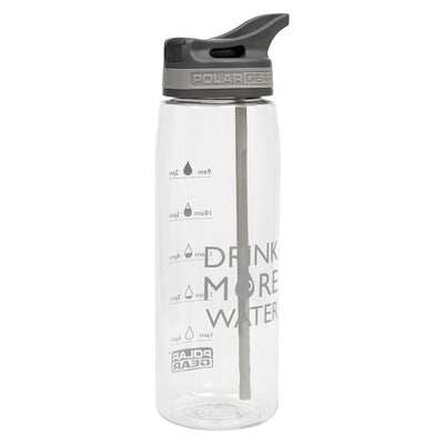 Bouteille d'eau de suivi Tritan Polar Gear Aqua Curve grise de 750 ml