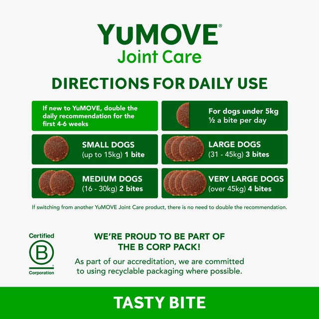 YuMOVE Joint Support Bites for adult dogs - British product