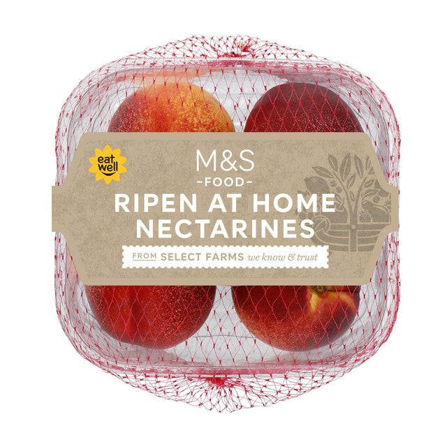 M&S Ripen at Home Nectarines 4 per pack, imported from the UK