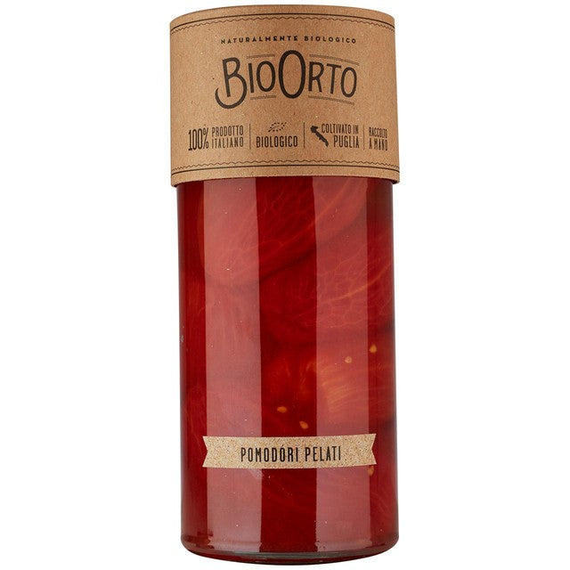 Bio Orto organic peeled tomatoes 580g - British product