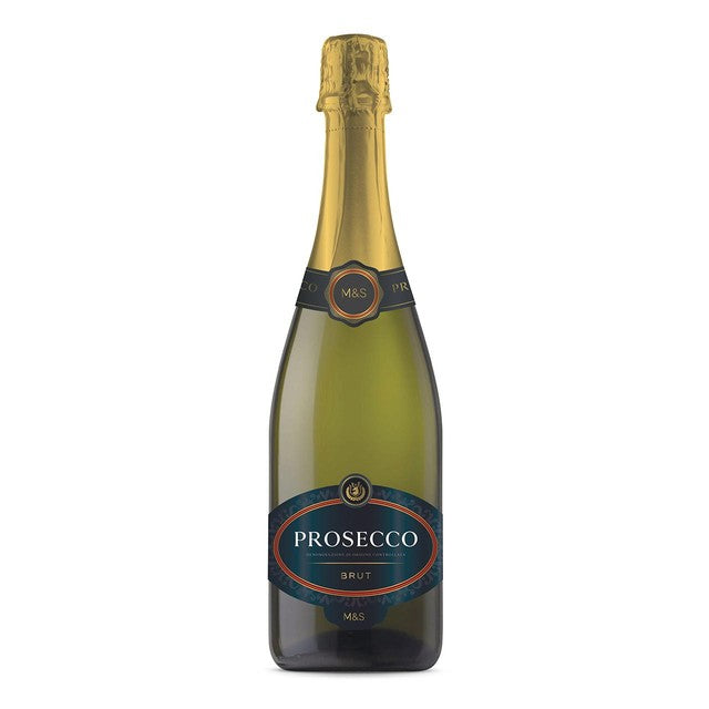 M&S Prosecco Extra Dry 75cl, imported from the UK