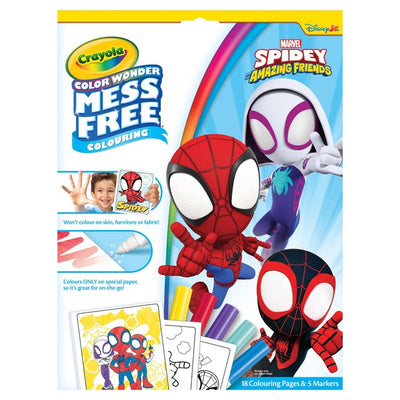 M&S Crayola Spiderman Colour Wonder 2021 Colouring Activity Set with 18 Pages and 5 Markers- Buy online at McGrocer