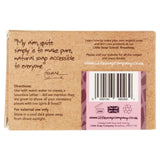 Little Soap Company organic bar soap Rose Geranium 110g, UK version