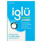 Iglu sugar-free mouth pain relief pastilles 24 pack, UK version