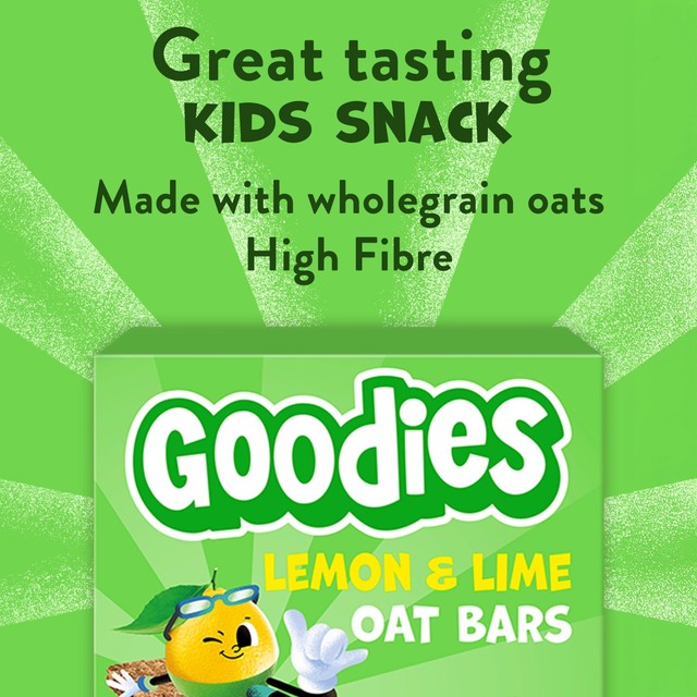 Goodies Lemon and Lime Oaty Flapjack Bars 6x23g, UK version