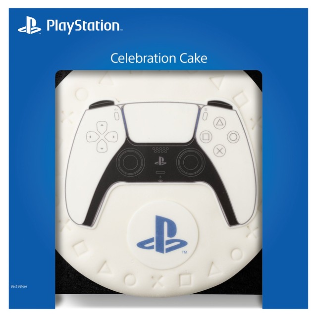 Finsbury Food Group PlayStation celebration cake 16 servings, imported from the UK