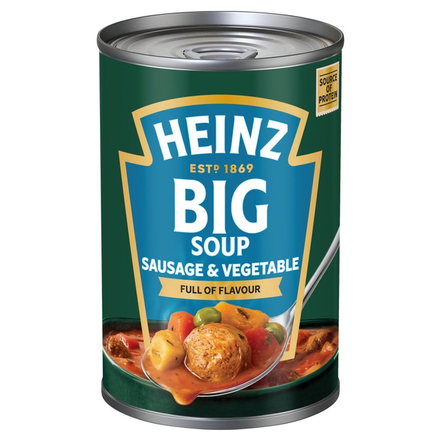 Heinz sausage and vegetable soup 400g, UK version