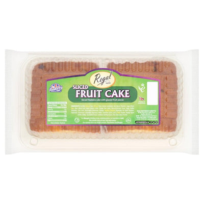 M&S Regal Skivede Frukter Kake med Glaserte Frukter Svampkake 10 Pakke- Kjøp online på McGrocer
