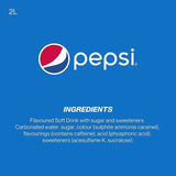 Pepsi Regular cola soft drink 2L, imported from the UK