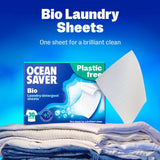OceanSaver plastic free laundry sheets 30 washes, imported from the UK