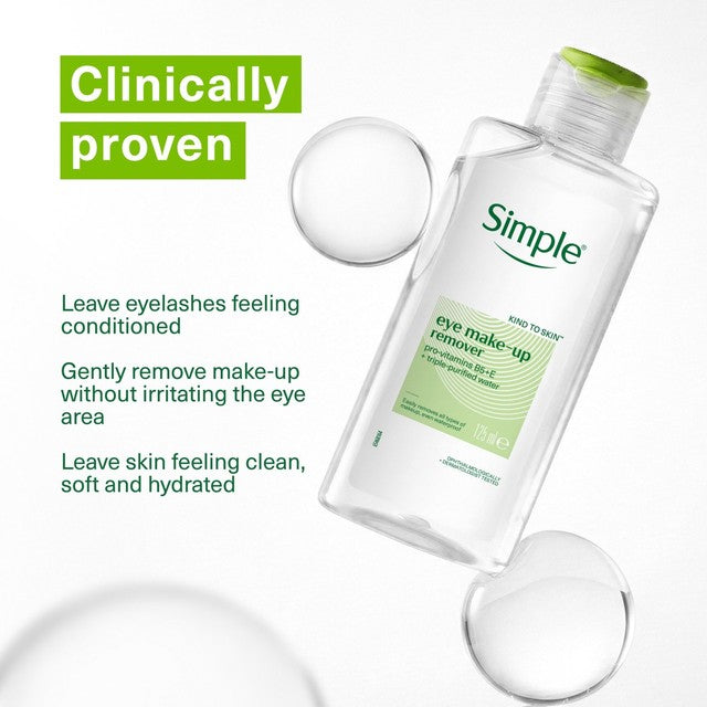 Simple eye makeup remover 125ml (British brand)