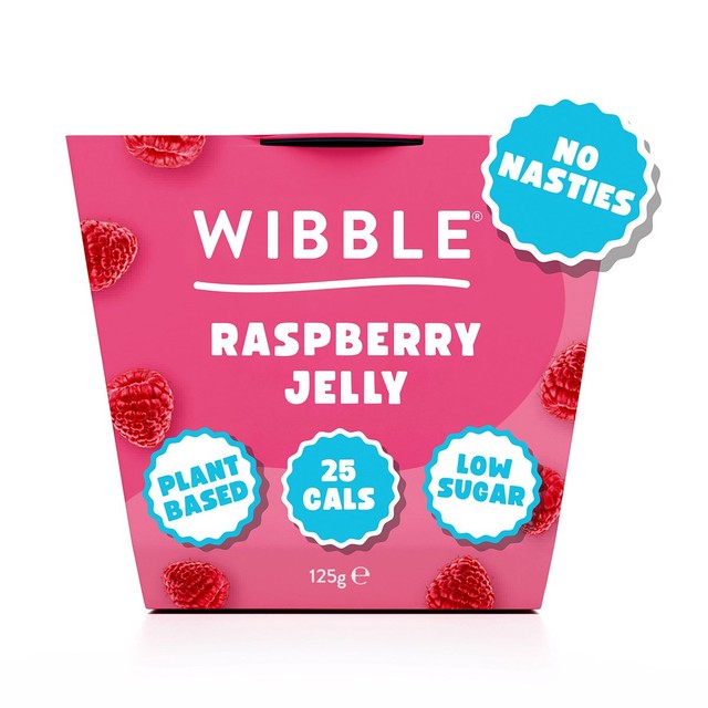 Wibble raspberry jelly pot 125g (British brand)