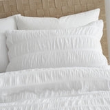 Catherine Lansfield Seersucker white single duvet cover set - British product
