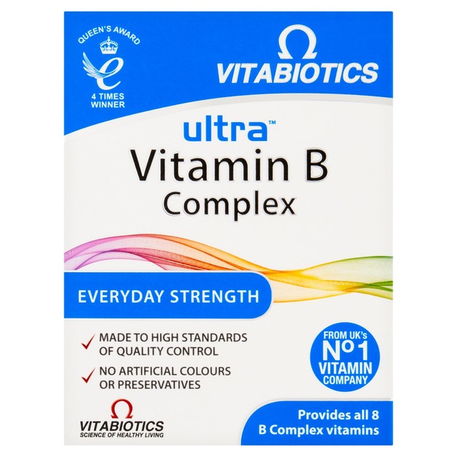 Vitabiotics Ultra B Complex vitamin B supplement 60 tablets (British brand)