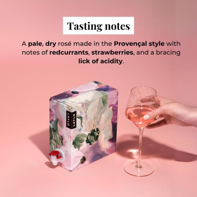 Laylo Luberon rosé wine 2.25L, UK version