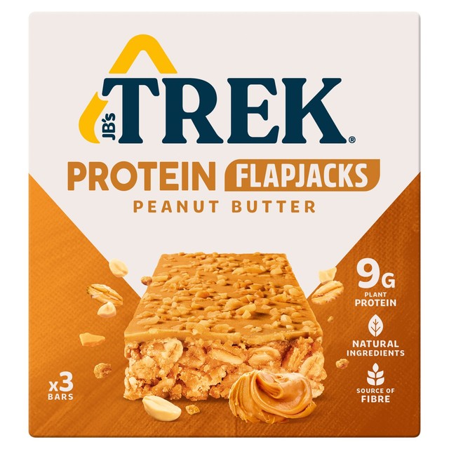 Trek Peanut Butter Protein Flapjack 3 x 50g (British brand)