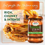 Sacla Tomato and Olive stir-in sauce 190g jar (British brand)