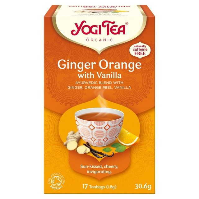 Yogi Tea Organic Ginger Orange with Vanilla Tea Bags 17 (British brand)