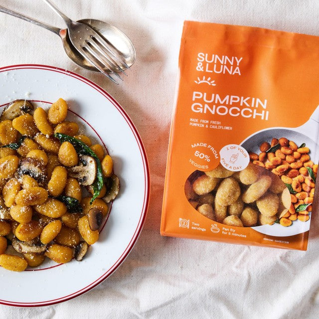 Sunny & Luna pumpkin gnocchi gluten free vegan (British brand)