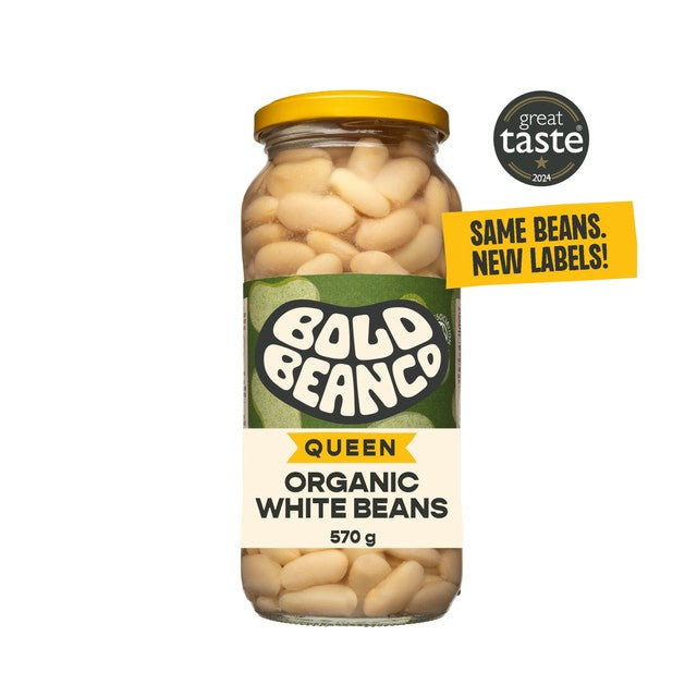 Bold Bean Co Organic White Beans 570g - British product