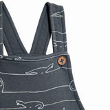 M&S Dino baby dungarees set, Carbon, 3-6 months, imported from the UK