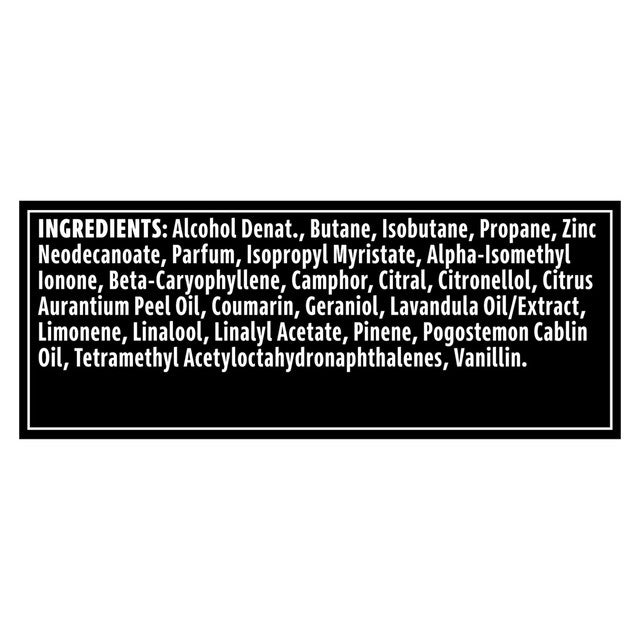 Lynx Black Vanilla Deodorant Body Spray 150ml, UK version