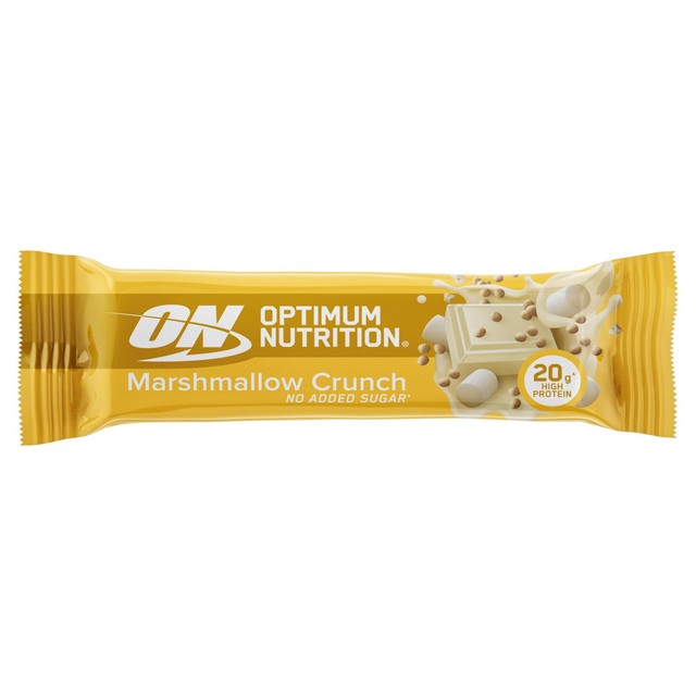 Optimum Nutrition Marshmallow Crunch Protein Bar 65g, imported from the UK