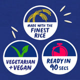 Tilda microwave sticky rice soy ginger 250g (British brand)