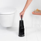 Brabantia toilet brush and holder in Matte Black - British product