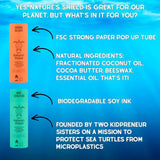 Nature's Shield lip balm duo pack orange mint - British product